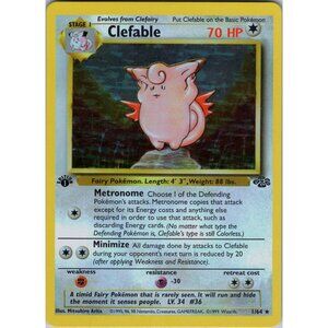 Clefable Jungle 1st Edition "Reprinted"